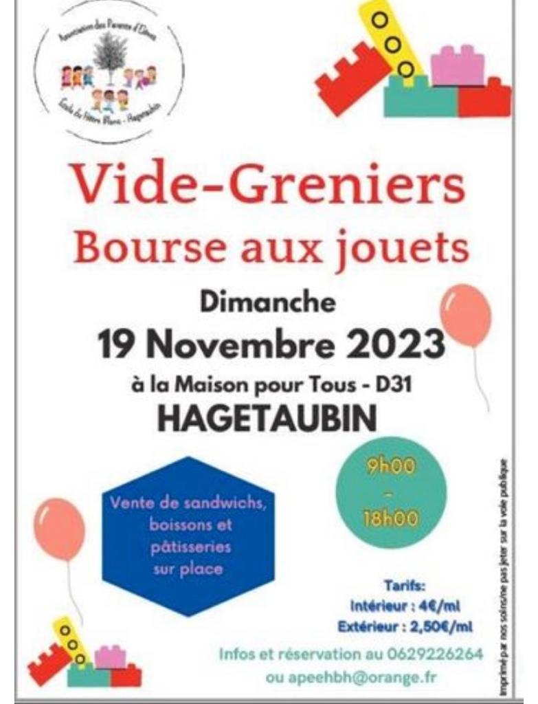 Vide-Grenier APE Hagetaubin