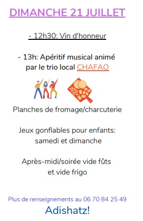 Fêtes d’Hagetaubin – dimanche