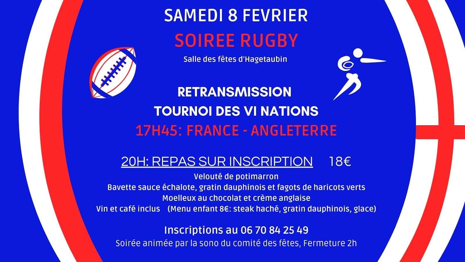 Soirée Repas Rugby du comité